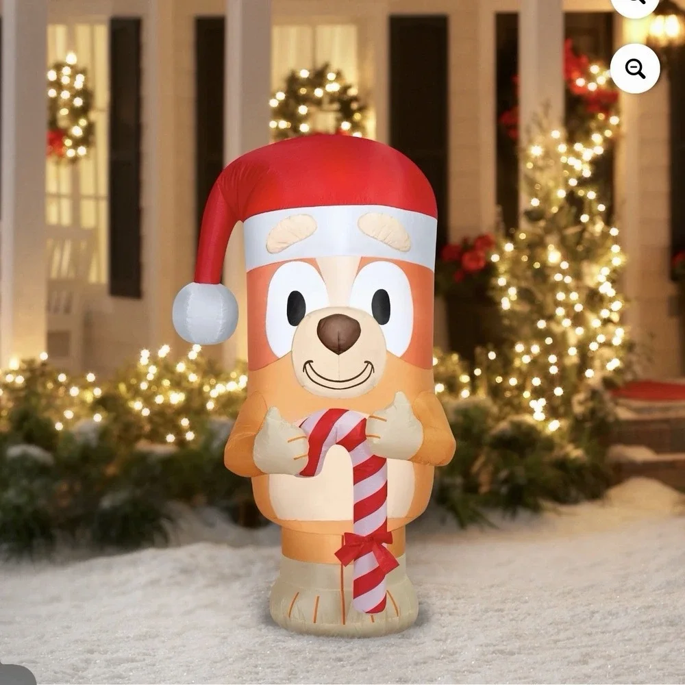 Gemmy Bingo Christmas Inflatable 5 FT Lighted Holiday Decor Outdoor/Indoor Bluey